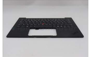 Lenovo 5M11S09575 C-Cover with keyboard, Norwegian, Black, Backlight, UK