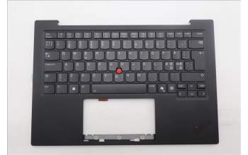 Lenovo 5M11S09576 C-Cover with keyboard, Nordic, Black, Backlight, UK