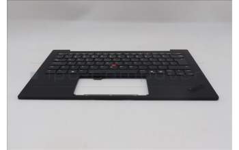 Lenovo 5M11S09579 C-Cover with keyboard, Portuguese, Black, Backlight, UK