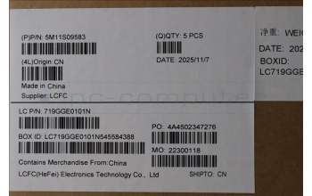 Lenovo 5M11S09583 C-Cover with keyboard, Slovenian, Black, Backlight, UK