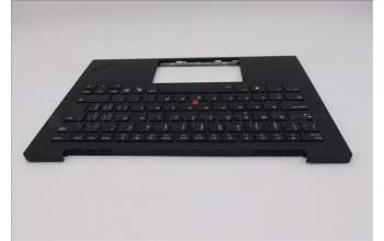 Lenovo 5M11S09588 C-Cover with keyboard, Switzerland, Black, Backlight, UK