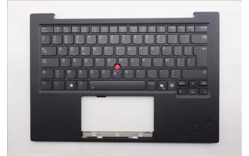 Lenovo 5M11S09607 C-Cover with keyboard, Belgian, Black, Backlight, WWAN, UK