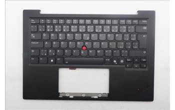 Lenovo 5M11S09614 C-Cover with keyboard, Czech Slovakian, Black, Backlight, WWAN, UK
