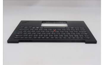 Lenovo 5M11S09614 C-Cover with keyboard, Czech Slovakian, Black, Backlight, WWAN, UK