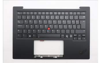 Lenovo 5M11S09621 C-Cover with keyboard, Estonian, Black, Backlight, WWAN, UK