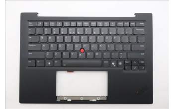 Lenovo 5M11S09622 C-Cover with keyboard, US English Euro, Black, Backlight, WWAN