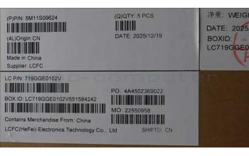 Lenovo 5M11S09624 MECH_ASM BL KB BK WW FRA CHY