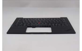 Lenovo 5M11S09629 C-Cover with keyboard, German, Black, Backlight, WWAN, UK