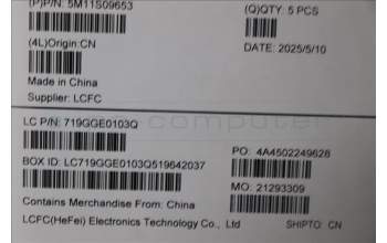 Lenovo 5M11S09653 C-Cover with keyboard, Portuguese, Black, Backlight, WWAN, UK