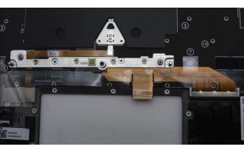 Lenovo 5M11S09675 C-Cover with keyboard, Ukraine, Black, Backlight, WWAN, US