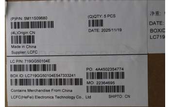 Lenovo 5M11S09680 C-Cover with keyboard, Arabic, Black, US