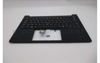 Lenovo 5M11S09682 C-Cover with keyboard, Belgian, Black, UK