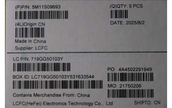 Lenovo 5M11S09693 C-Cover with keyboard, Greek, Black, US