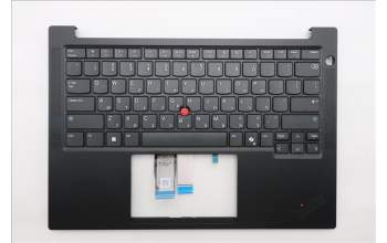 Lenovo 5M11S09696 C-Cover with keyboard, Hebrew, Black, US