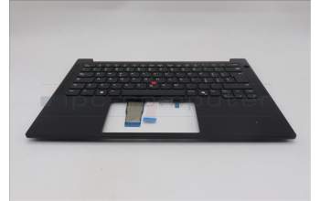 Lenovo 5M11S09699 C-Cover with keyboard, Italian, Black, UK