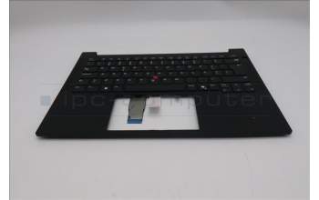 Lenovo 5M11S09703 C-Cover with keyboard, Portuguese, Black, UK