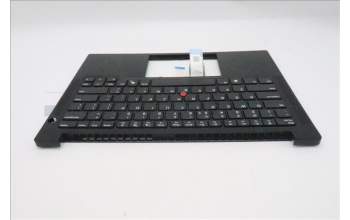 Lenovo 5M11S09720 C-Cover with keyboard, US English Euro, Black, US