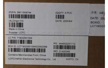 Lenovo 5M11S09744 C-Cover with keyboard, English, Black, Backlight, US