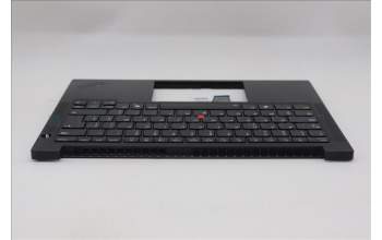 Lenovo 5M11S09758 C-Cover with keyboard, Belgian, Black, Backlight, UK