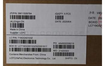 Lenovo 5M11S09764 C-Cover with keyboard, Spanish, Black, Backlight, UK