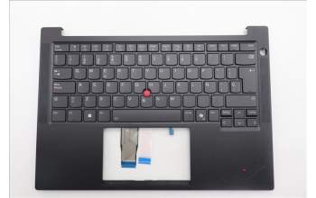Lenovo 5M11S09766 C-Cover with keyboard, Spanish, Black, Backlight, UK