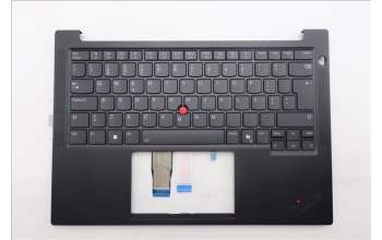 Lenovo 5M11S09798 C-Cover with keyboard, Portuguese, Black, Backlight, UK