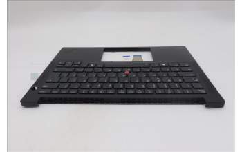 Lenovo 5M11S09798 C-Cover with keyboard, Portuguese, Black, Backlight, UK