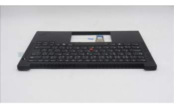 Lenovo 5M11S09804 C-Cover with keyboard, Czech Slovakian, Black, Backlight, UK
