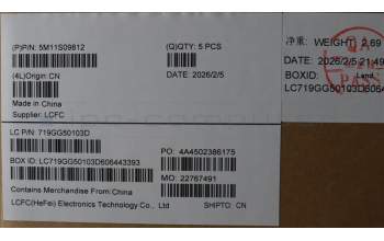 Lenovo 5M11S09812 MECH_ASM FRUKBD W/C SWE/FIN BL(CHY)UK BK