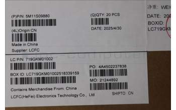 Lenovo 5M11S09880 Kun 1.0 IRL POWER_BTN W FPR BK