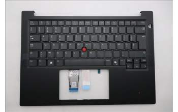 Lenovo 5M11S09888 C-Cover with keyboard, Belgian, Black, UK