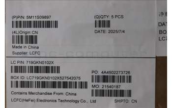 Lenovo 5M11S09897 C-Cover with keyboard, German, Black, UK