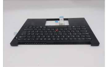 Lenovo 5M11S09904 C-Cover with keyboard, Italian, Black, UK