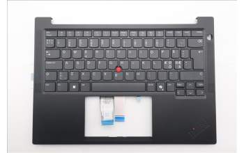 Lenovo 5M11S09918 C-Cover with keyboard, Nordic, Black, UK