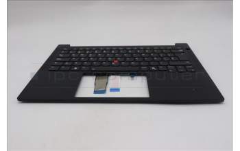 Lenovo 5M11S09972 C-Cover with keyboard, Spanish, Black, Backlight, UK