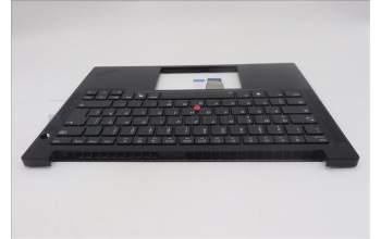 Lenovo 5M11S09980 C-Cover with keyboard, German, Black, Backlight, UK