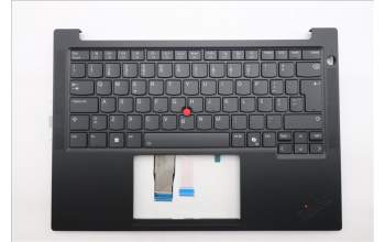 Lenovo 5M11S10004 C-Cover with keyboard, Portuguese, Black, Backlight, UK