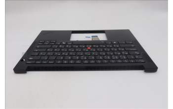 Lenovo 5M11S10008 C-Cover with keyboard, Russian, Black, Backlight, US