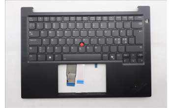 Lenovo 5M11S10024 C-Cover with keyboard, Nordic, Black, Backlight, UK