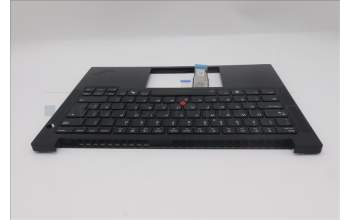 Lenovo 5M11S10034 C-Cover with keyboard, UK English, Black, Backlight, UK