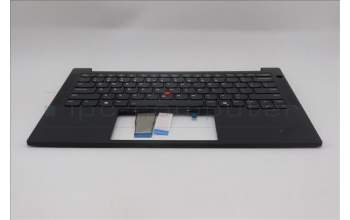 Lenovo 5M11S10040 C-Cover with keyboard, US English Euro, Black, Backlight, US
