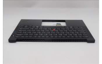 Lenovo 5M11S10040 C-Cover with keyboard, US English Euro, Black, Backlight, US