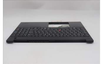 Lenovo 5M11S10096 C-Cover with keyboard, Belgian, Black, UK