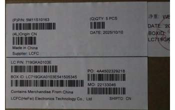 Lenovo 5M11S10163 C-Cover with keyboard, Arabic, Black, Backlight, US