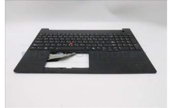 Lenovo 5M11S10163 C-Cover with keyboard, Arabic, Black, Backlight, US