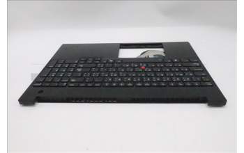 Lenovo 5M11S10163 C-Cover with keyboard, Arabic, Black, Backlight, US