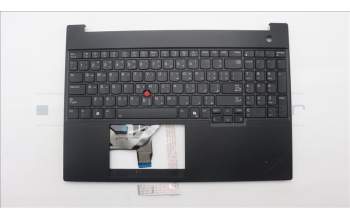 Lenovo 5M11S10165 C-Cover with keyboard, Arabic, Black, Backlight, US