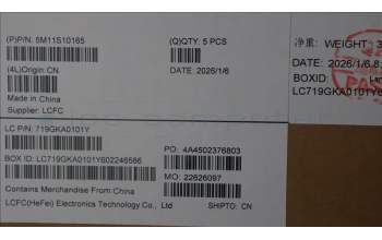 Lenovo 5M11S10165 C-Cover with keyboard, Arabic, Black, Backlight, US