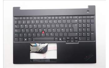 Lenovo 5M11S10173 C-Cover with keyboard, Spanish, Black, Backlight, UK