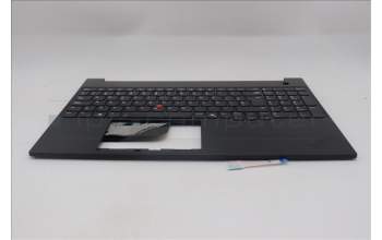 Lenovo 5M11S10173 C-Cover with keyboard, Spanish, Black, Backlight, UK